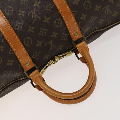 Louis Vuitton Keepall Bag Monogram Canvas, BROWN, CANVAS, Travel bag