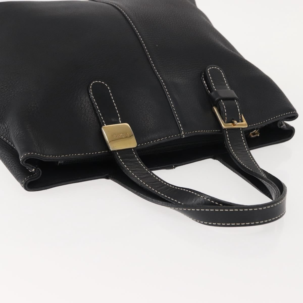 Burberry Vintage Handbag Leather, BLACK, LEATHER, Handbag