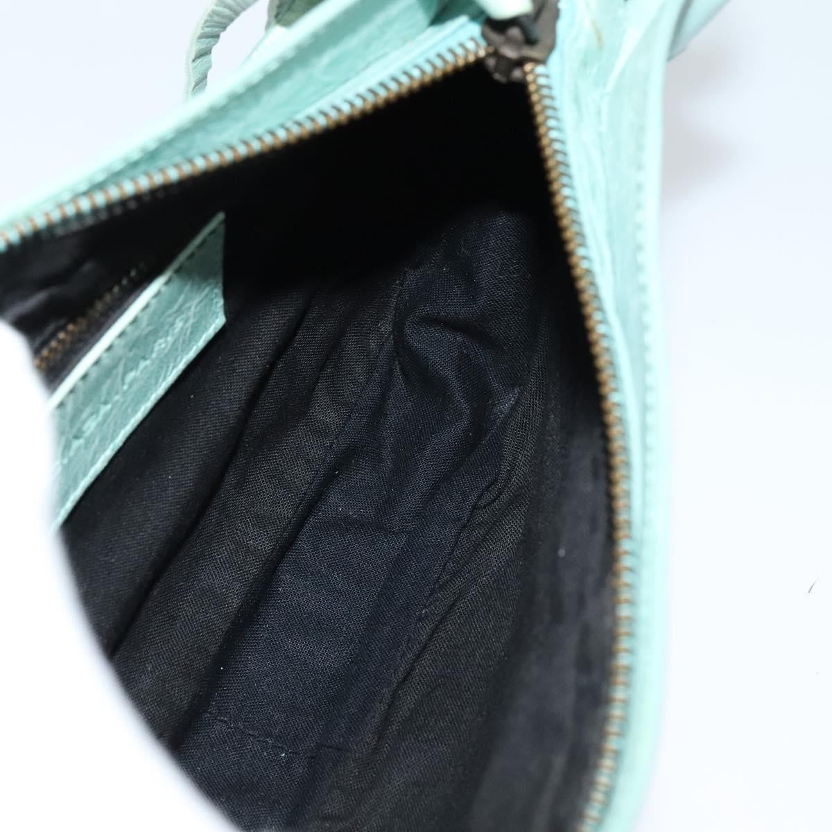 Balenciaga Hip Classic Studs Crossbody Bag Leather, BLUE, LEATHER, Shoulder bag