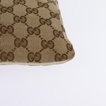 Gucci Flat Messenger Bag GG Canvas, BEIGE, CANVAS, Shoulder bag