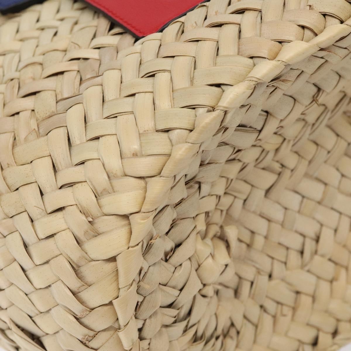 Loewe Basket Tote Raffia, BEIGE, WOOD, Tote bag