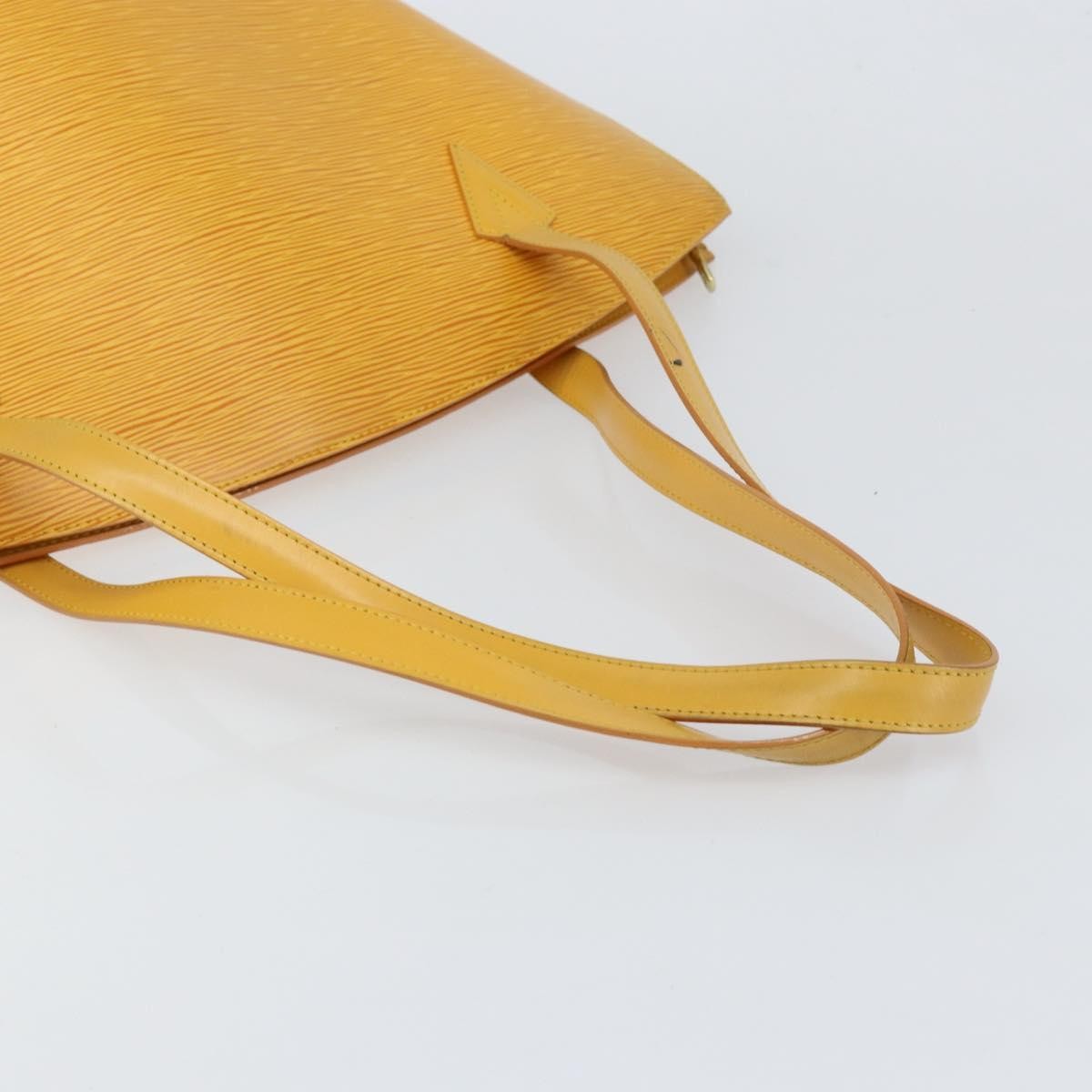 Louis Vuitton Saint Jacques Handbag Epi Leather, YELLOW, LEATHER, Shoulder bag