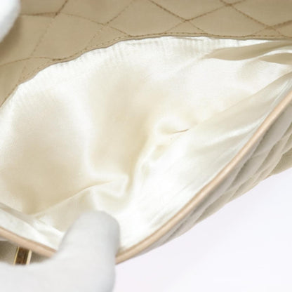 Chanel Vintage Front Pocket Camera Bag Satin, BEIGE, SATIN, Handbag