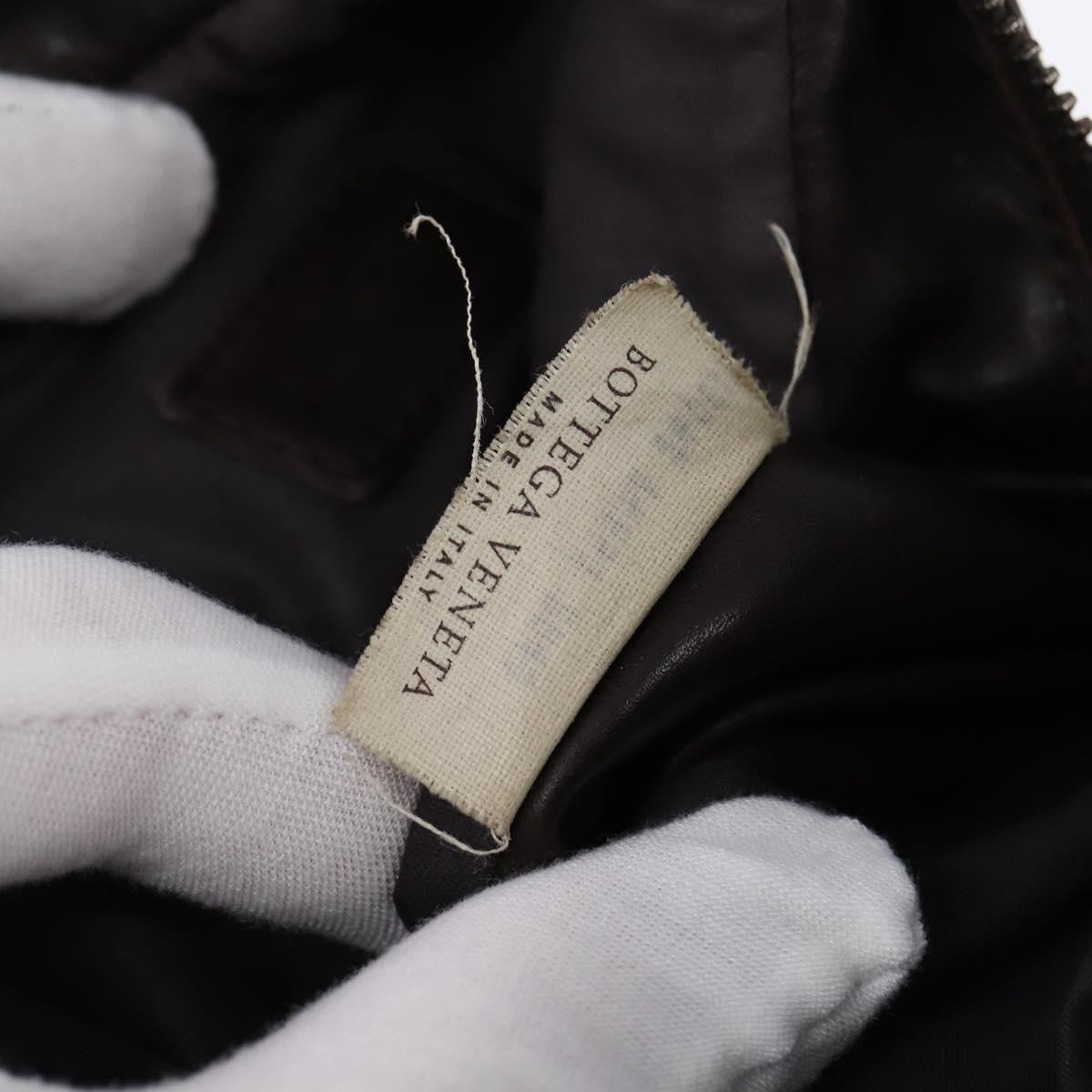 Bottega Veneta Front Pocket Messenger Bag Intrecciato Nappa, BROWN, LEATHER, Crossbody bag