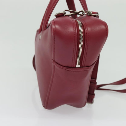 Balenciaga Triangle Duffle Bag Leather, RED, LEATHER, Handbag