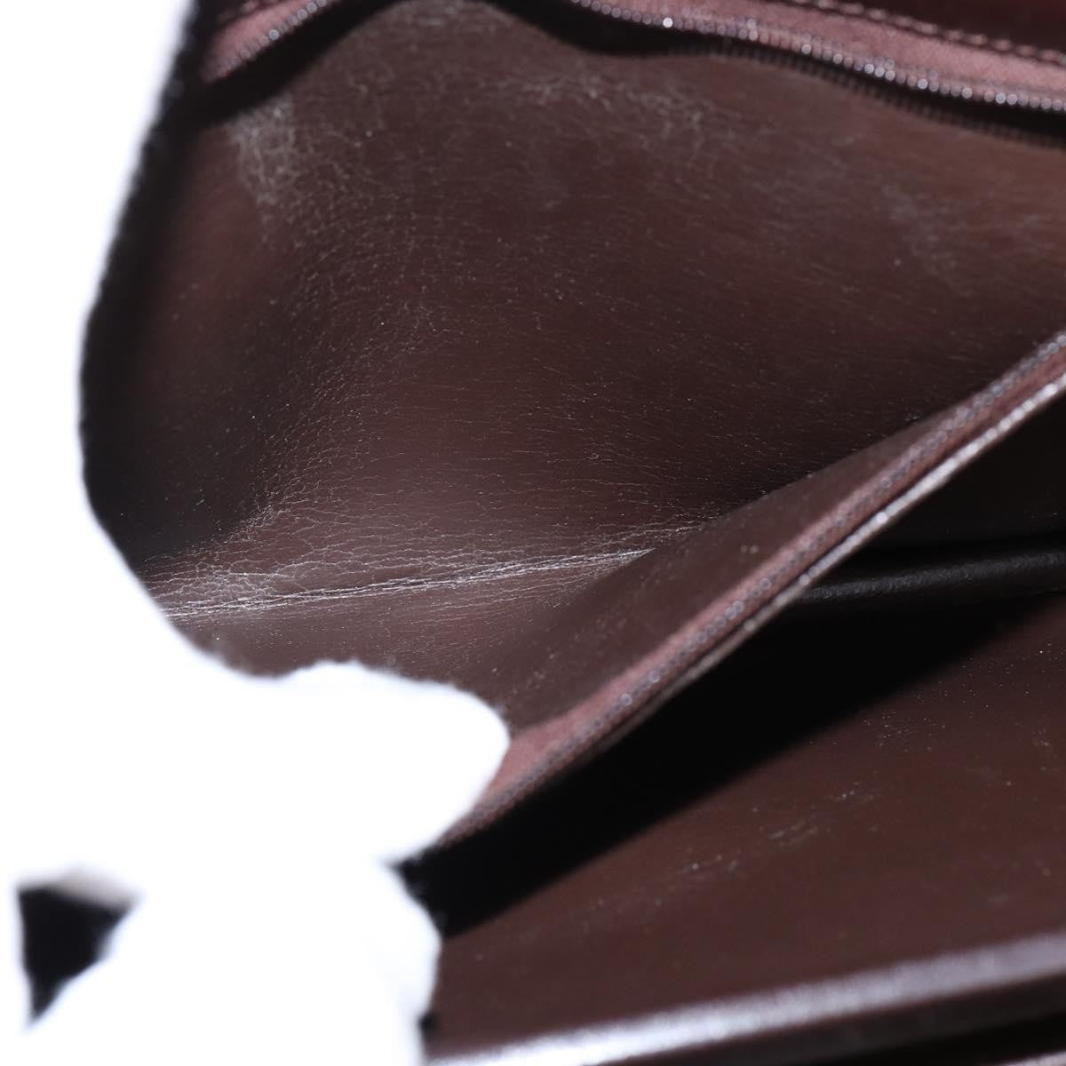 Christian Dior Flap Shoulder Bag Leather, BROWN, LEATHER, Shoulder bag