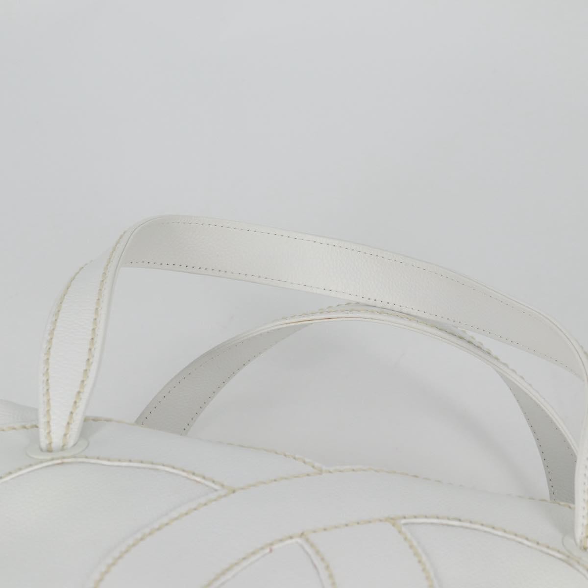 Chanel CC Stitch Tote Caviar, WHITE, LEATHER, Handbag