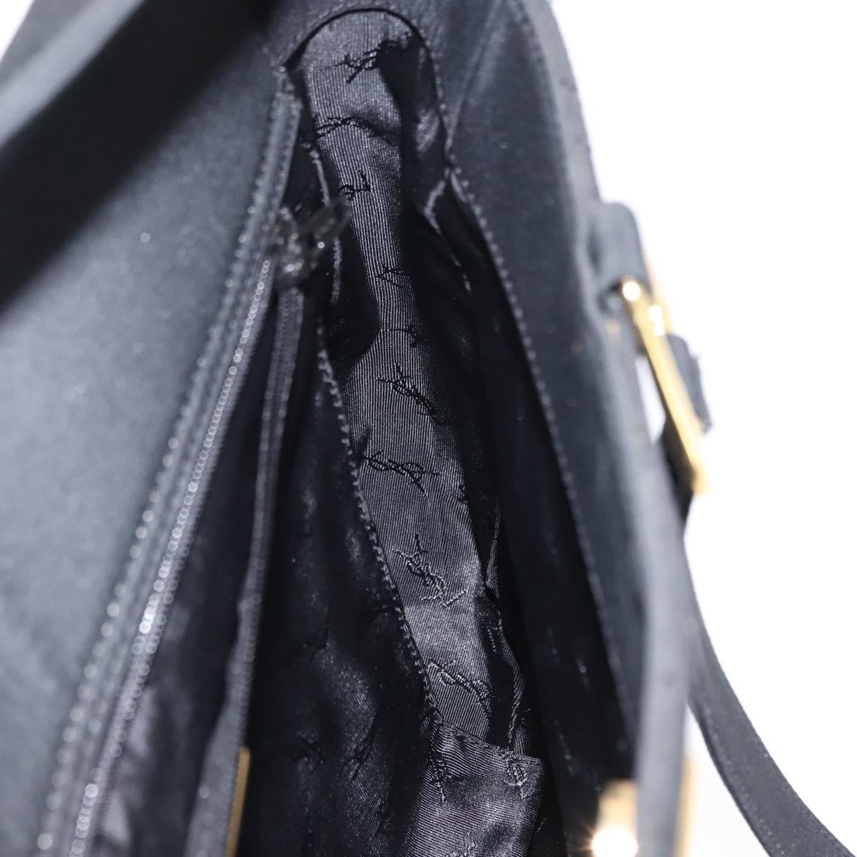 Saint Laurent Vintage Shoulder Bag Nylon, BLACK, NYLON, Tote bag