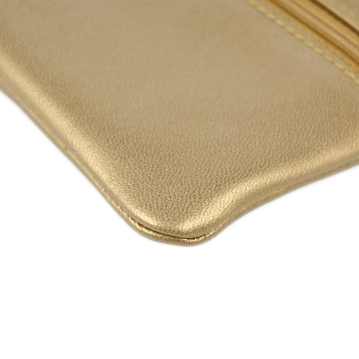Loewe Anagram Clutch Bag Leather, GOLD, LEATHER, Clutche & pouche