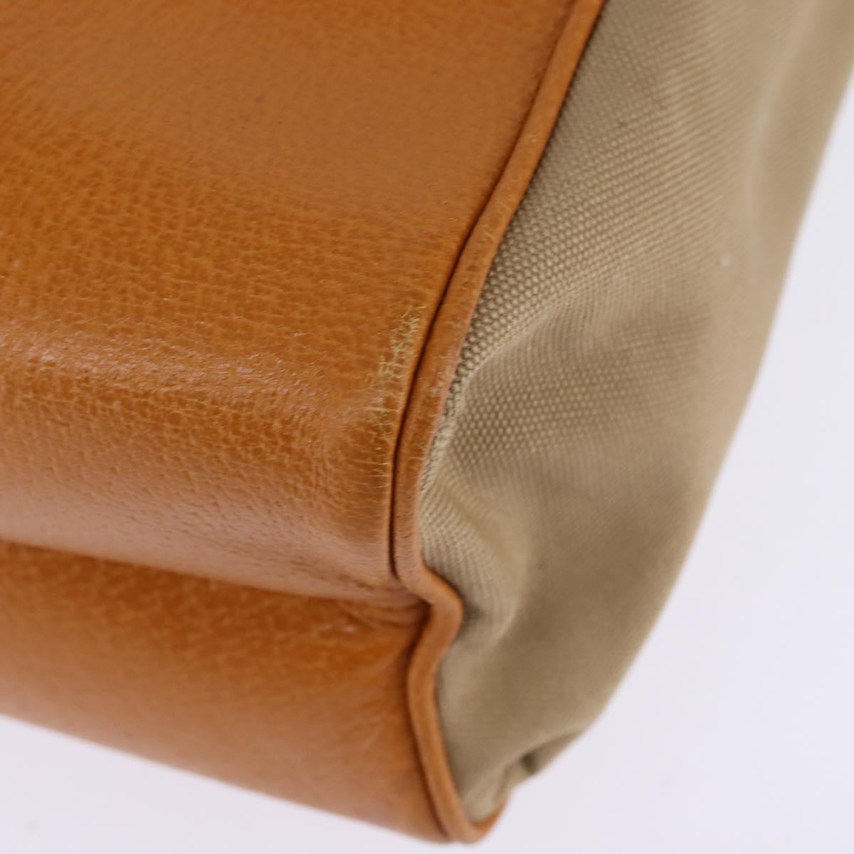 Prada Lux Convertible Open Tote Canvas and leather, BEIGE, CANVAS, Tote bag