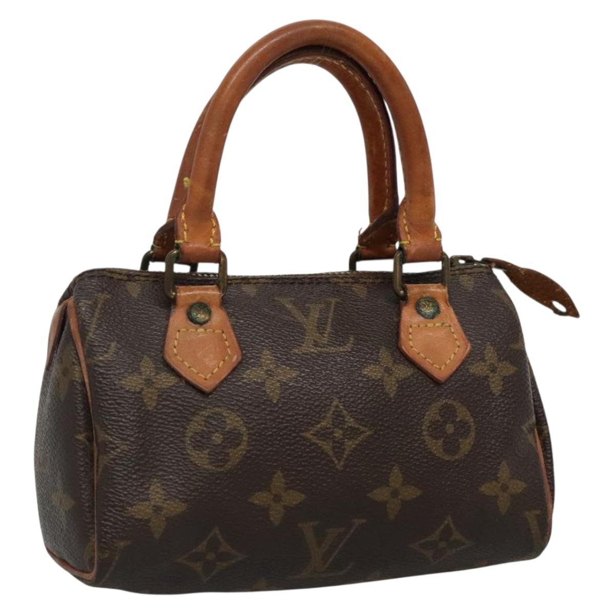 Louis Vuitton Speedy Mini HL Handbag Monogram Canvas, BROWN, CANVAS, Handbag