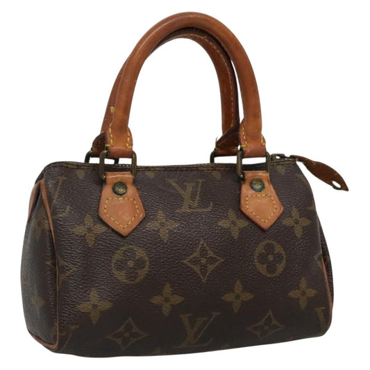 Louis Vuitton Speedy Mini HL Handbag Monogram Canvas, BROWN, CANVAS, Handbag