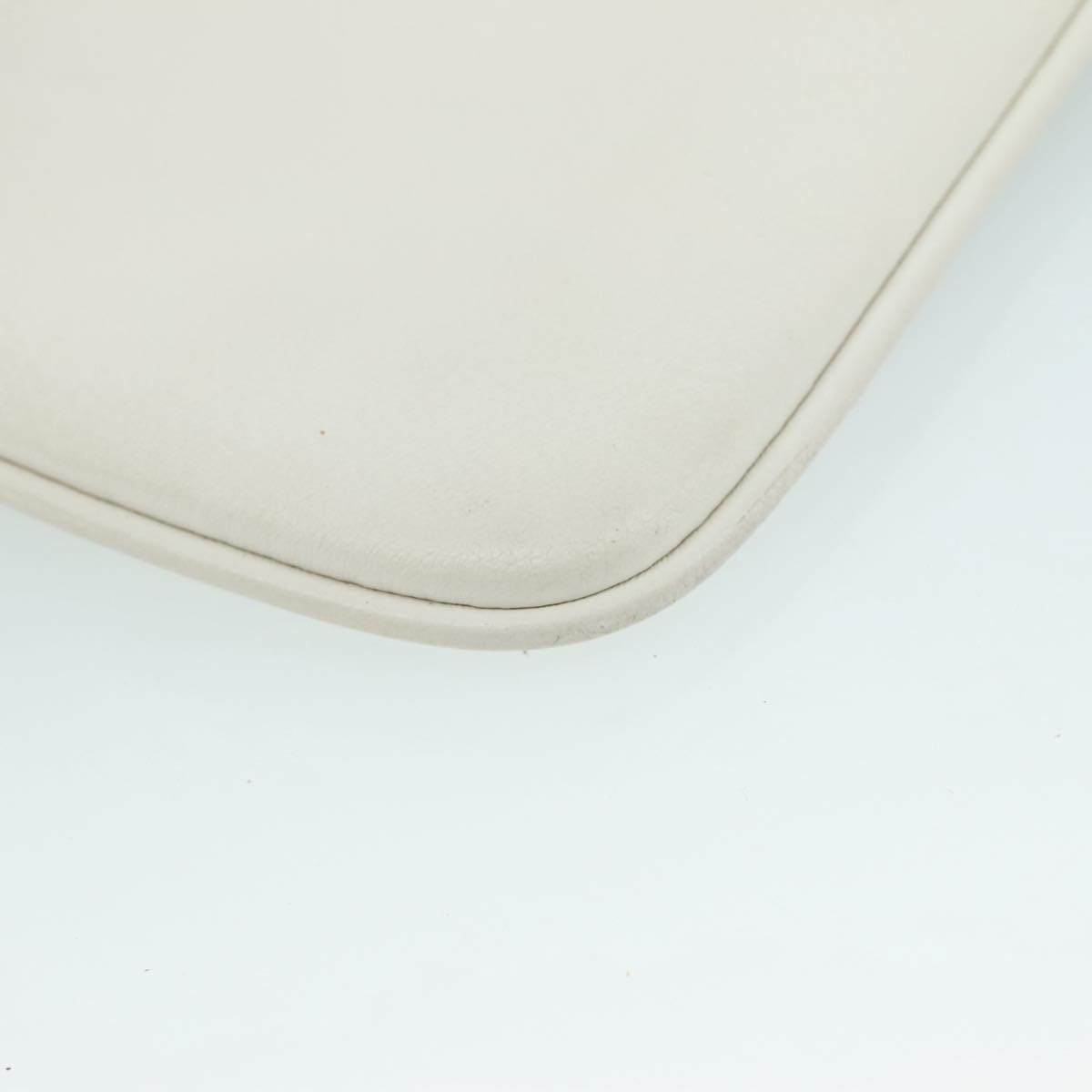 Balenciaga Everyday Logo Pouch Printed Leather, WHITE, LEATHER, Clutche & pouche