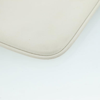 Balenciaga Everyday Logo Pouch Printed Leather, WHITE, LEATHER, Clutche & pouche