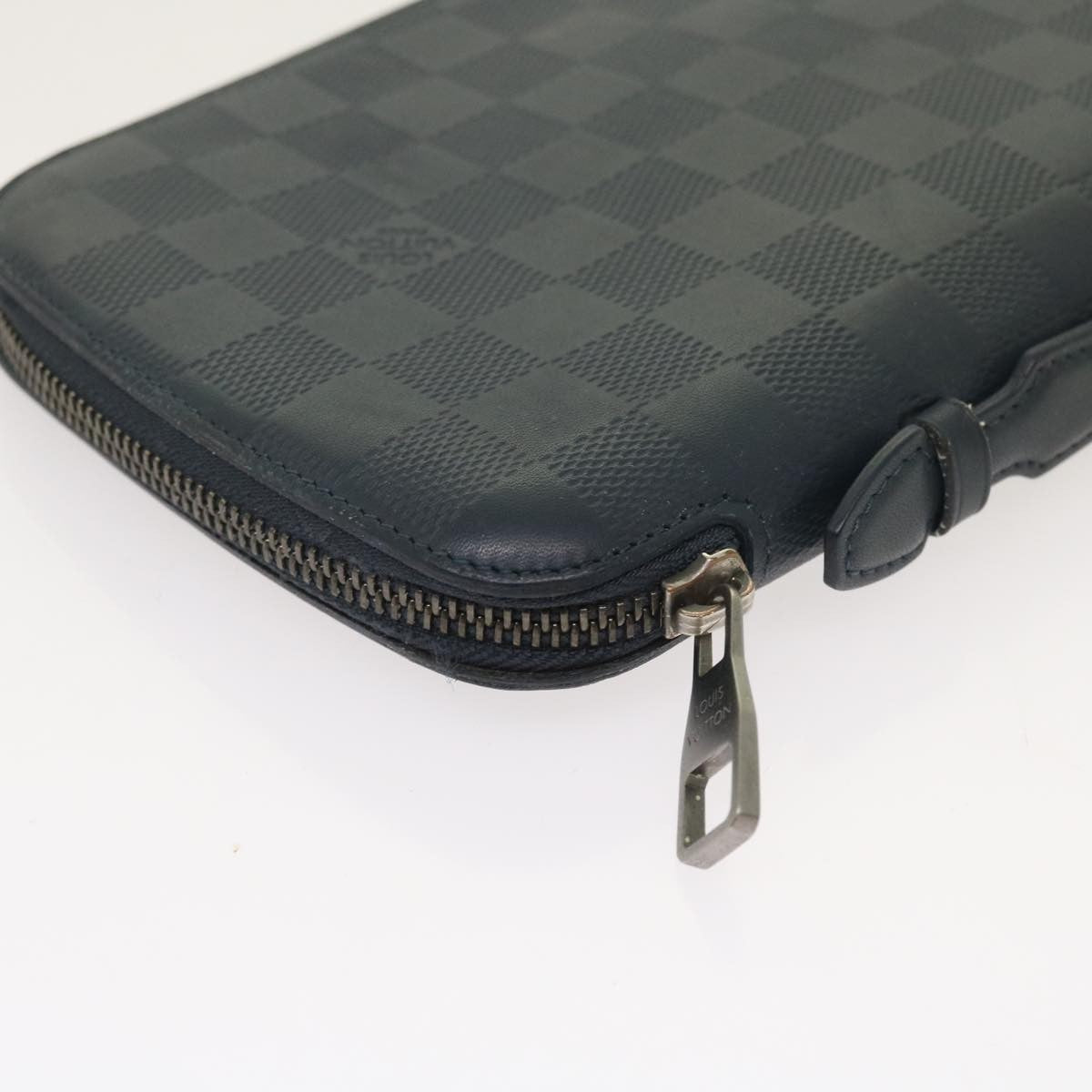 Louis Vuitton Organiser Atholl Leather, BLACK, LEATHER, Clutche & pouche