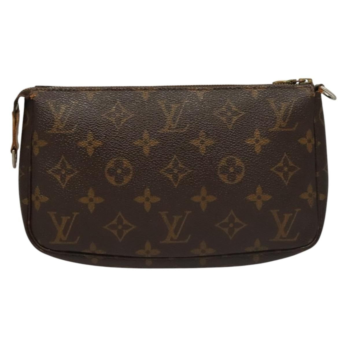 Louis Vuitton Pochette Accessoires Monogram Canvas, BROWN, CANVAS, Clutche & pouche