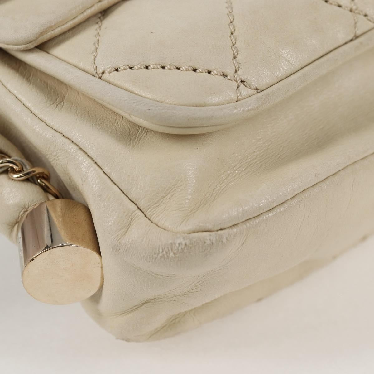 Chanel Lady Braid Flap Bag Quilted Distressed Lambskin, BEIGE, LEATHER, Shoulder bag