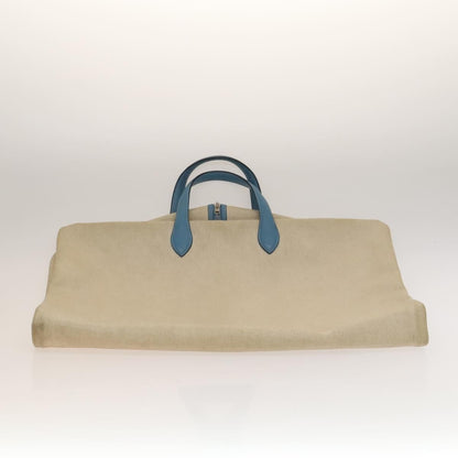 Hermes Garment Cover Toile, BEIGE, CANVAS, Tote bag