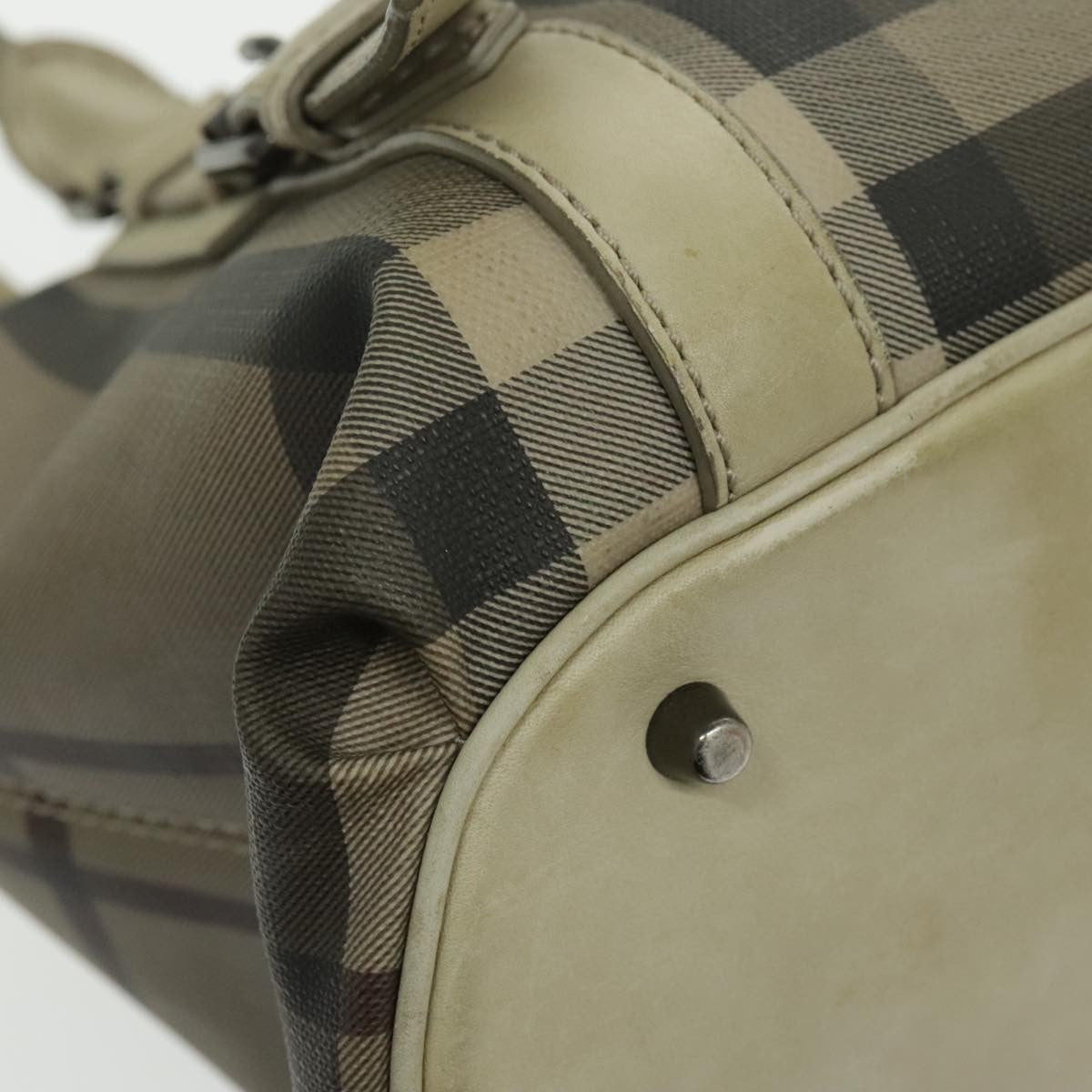 Burberry Nova Check Handbag Nova Check Canvas and leather, BEIGE, CANVAS, Handbag