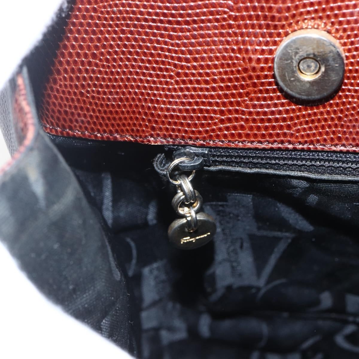 Salvatore Ferragamo Vala Shoulder Bag Leather, BROWN, LEATHER, Shoulder bag