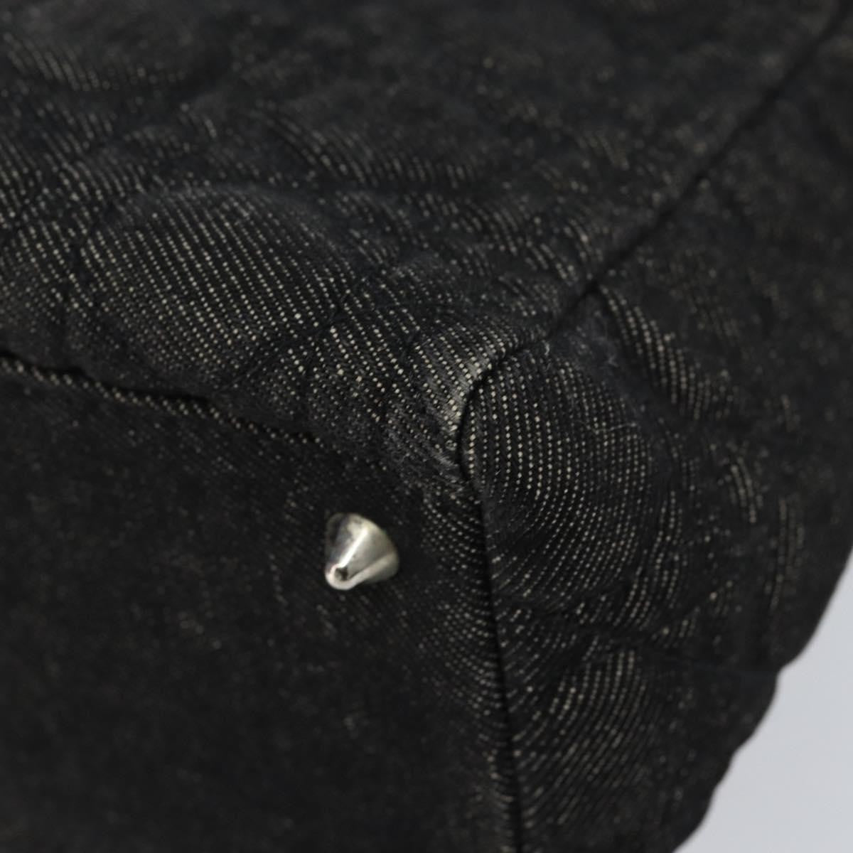 Christian Dior Vintage Lady Dior Bag Cannage Quilt Denim, BLACK, DENIM_JEANS, Handbag