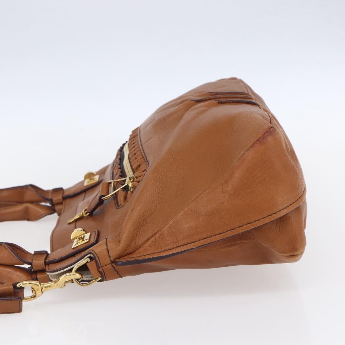 Chloe Margaret Handbag Leather, BROWN, LEATHER, Handbag