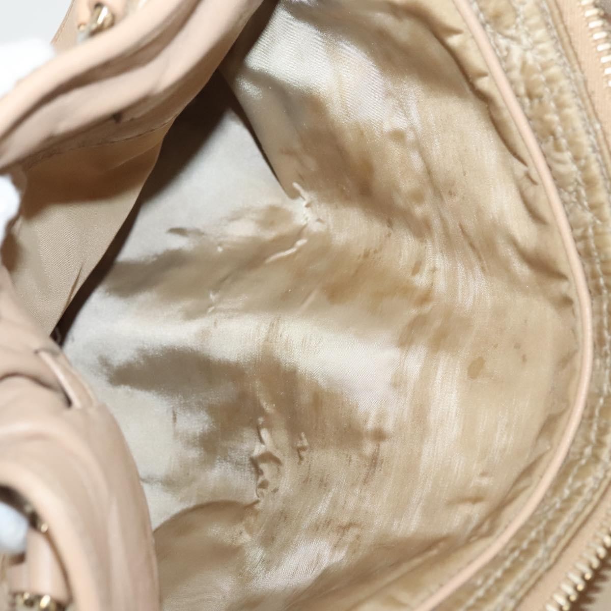Christian Dior Charming Tote Cannage Quilt Nylon, BEIGE, NYLON, Tote bag