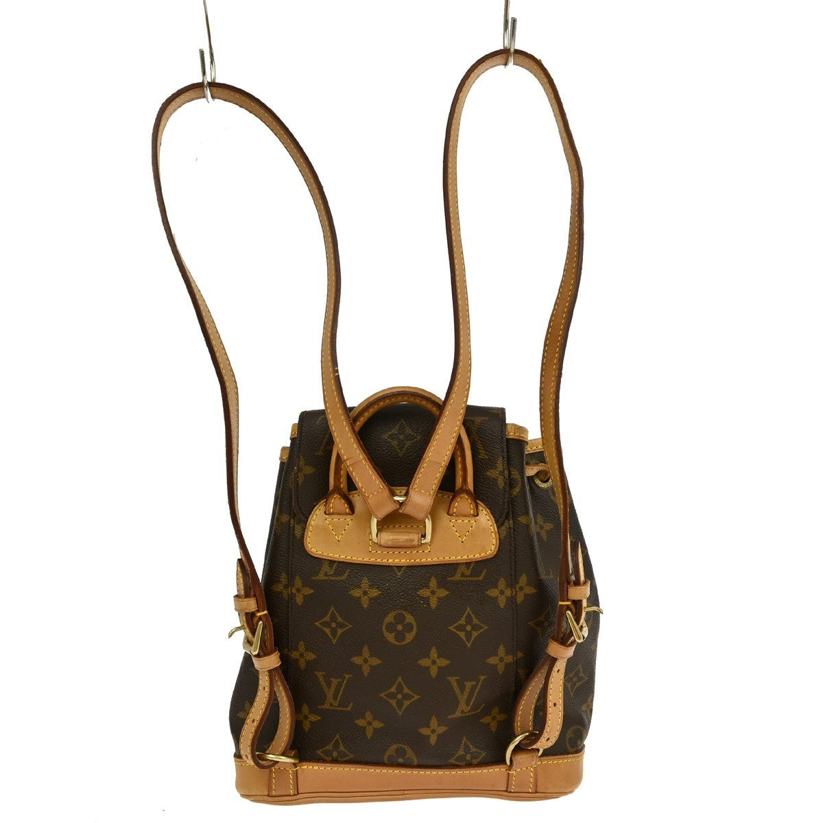 Louis Vuitton Montsouris Backpack Monogram Canvas, BROWN, CANVAS, Backpack