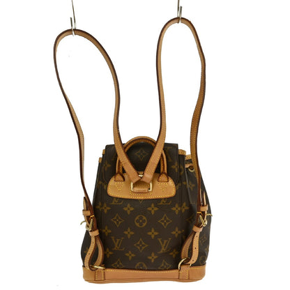 Louis Vuitton Montsouris Backpack Monogram Canvas, BROWN, CANVAS, Backpack