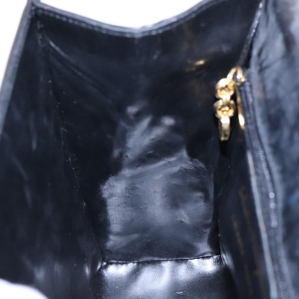 Salvatore Ferragamo Vintage Shoulder Bag Leather, BLACK, LEATHER, Shoulder bag