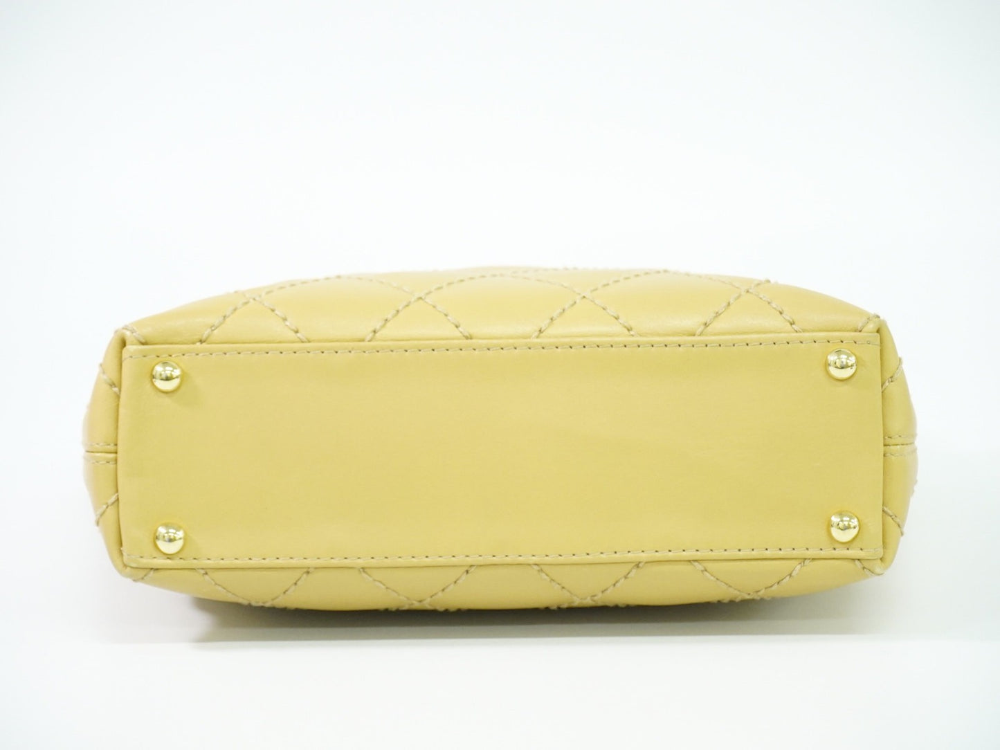 Chanel Surpique Tote Quilted Leather, BEIGE, LEATHER, Tote bag