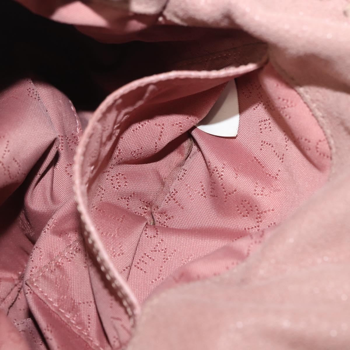 Stella McCartney Falabella Fold Over Crossbody Bag Suede, PINK, SUEDE, Crossbody bag