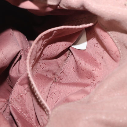 Stella McCartney Falabella Fold Over Crossbody Bag Suede, PINK, SUEDE, Crossbody bag