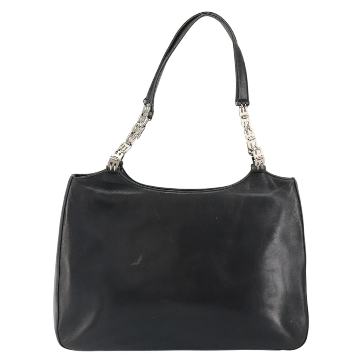 Bally Vintage Handbag Leather, BLACK, LEATHER, Handbag