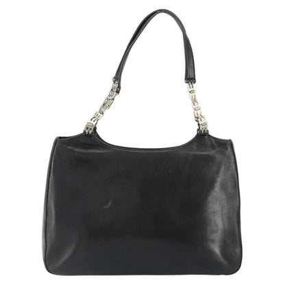 Bally Vintage Handbag Leather, BLACK, LEATHER, Handbag