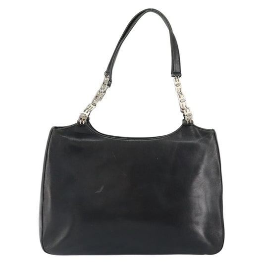 Bally Vintage Handbag Leather, BLACK, LEATHER, Handbag