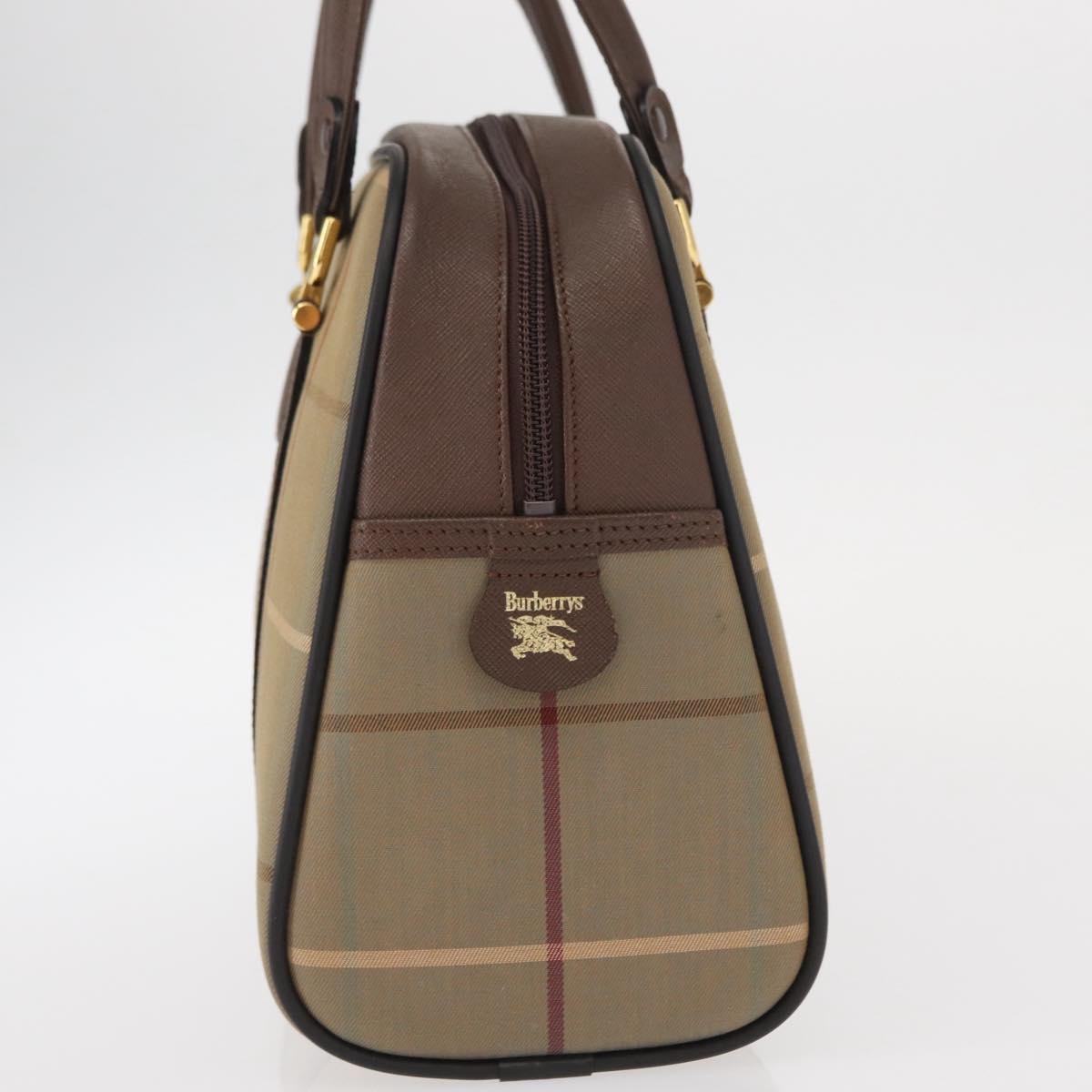 Burberry Nova check boston bag Canvas, BEIGE, CANVAS, Handbag