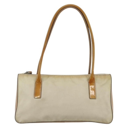 Prada Vintage Handbag Tessuto, BEIGE, NYLON, Handbag