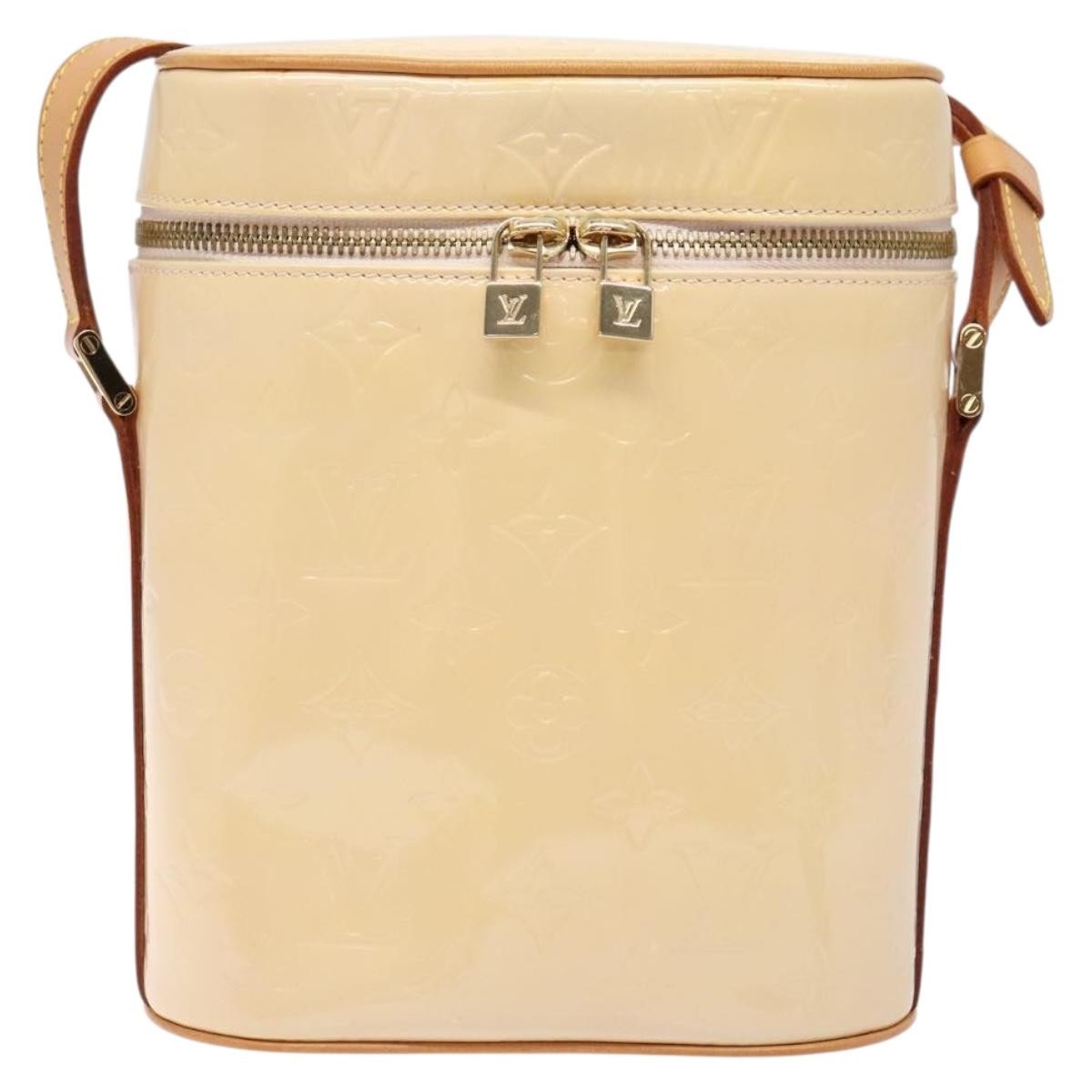 Louis Vuitton Sullivan Handbag Monogram Vernis, BEIGE, PATENT_LEATHER, Handbag