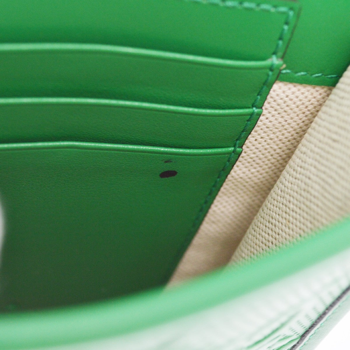 Gucci Flap Crossbody Bag GG Embossed Perforated Leather, GREEN, LEATHER, Clutche & pouche