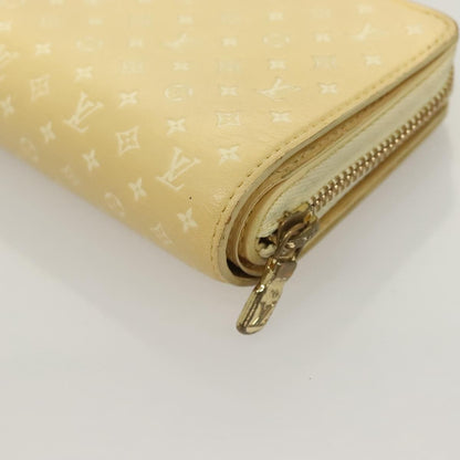 Louis Vuitton Lou Wallet Nanogram Leather, BEIGE, LEATHER, Wallets