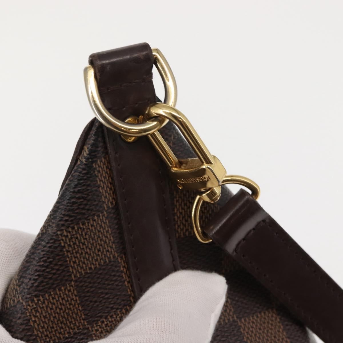 Louis Vuitton Illovo Handbag Damier, BROWN, CANVAS, Shoulder bag