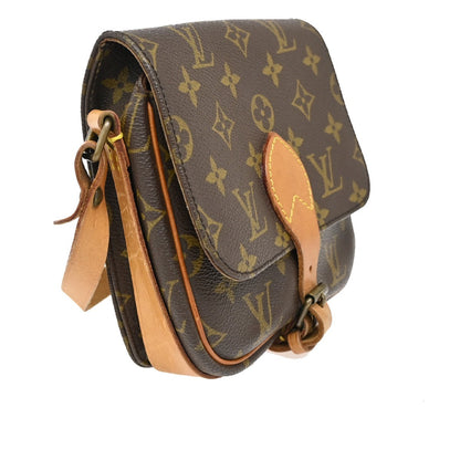 Louis Vuitton Cartouchiere Handbag Monogram Canvas, BROWN, CANVAS, Handbag