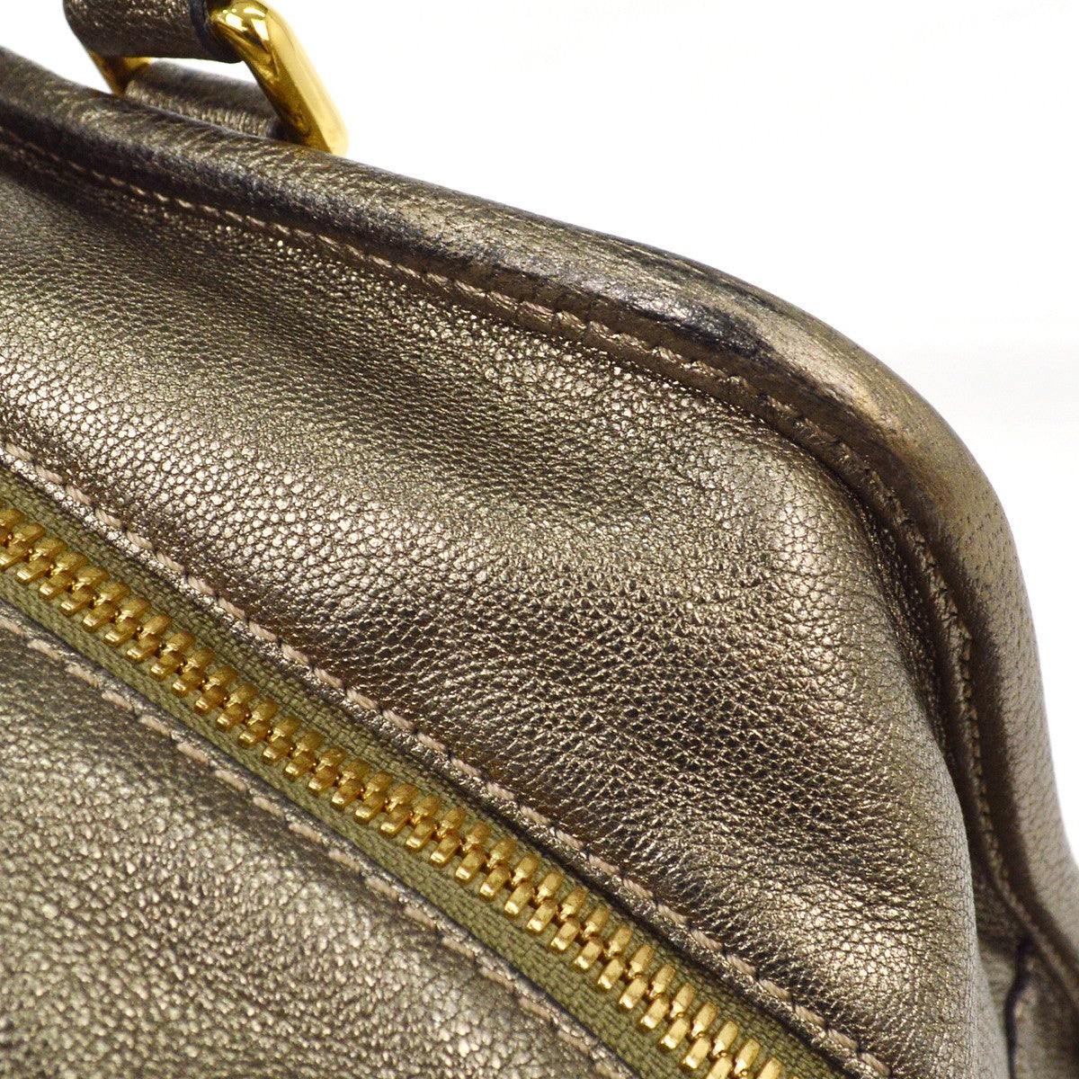 Loewe Amazona Bag Leather, GOLD, LEATHER, Handbag