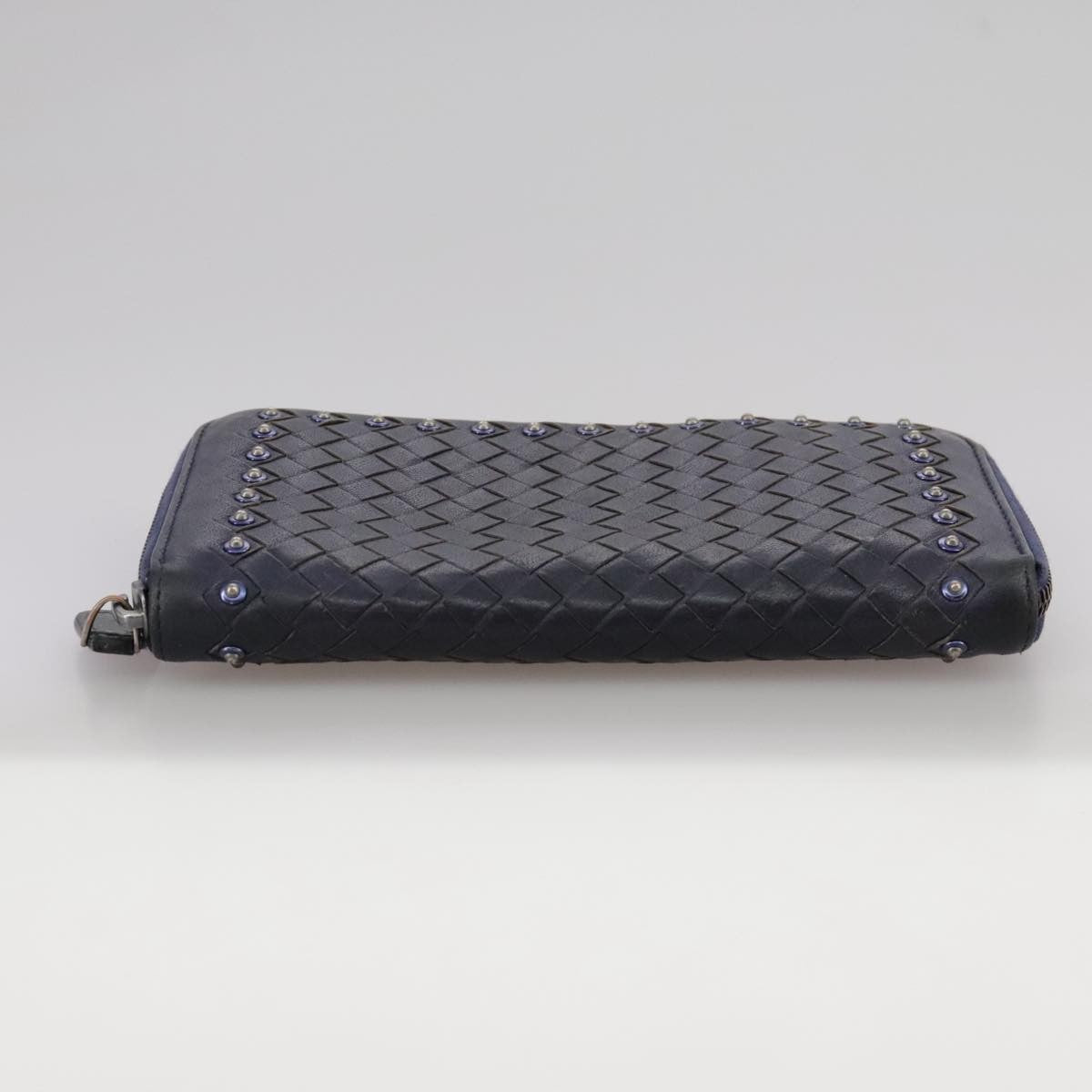 Bottega Veneta Intrecciato Long Zip  Wallet Leather, BLACK, LEATHER, Wallets