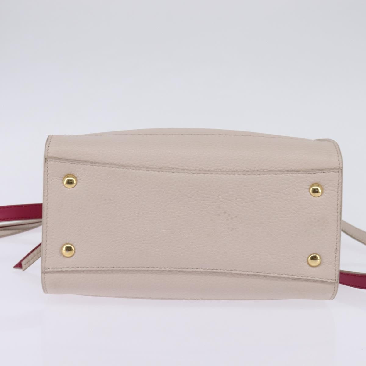 Salvatore Ferragamo Amy Tote Pebbled Leather, BEIGE, LEATHER, Handbag