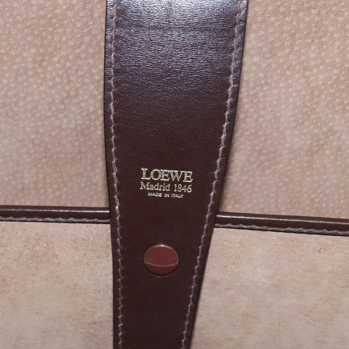 Loewe Anagram Business Leather, BROWN, LEATHER, Briefcase
