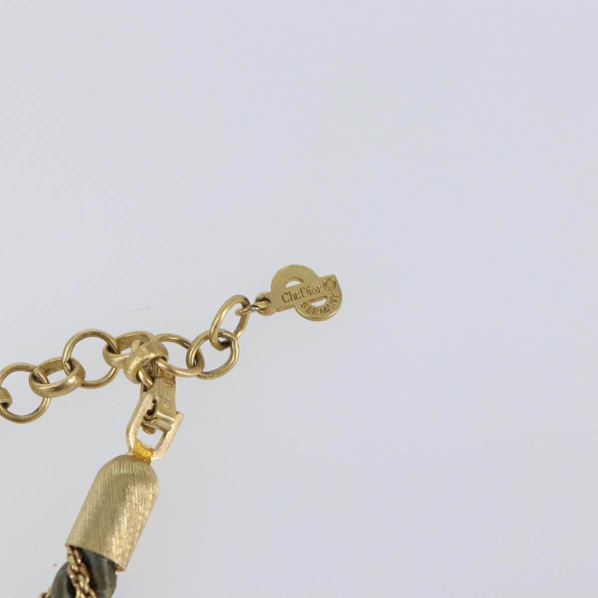 Christian Dior CD Logo necklace Metal, GRAY, METAL, Necklace