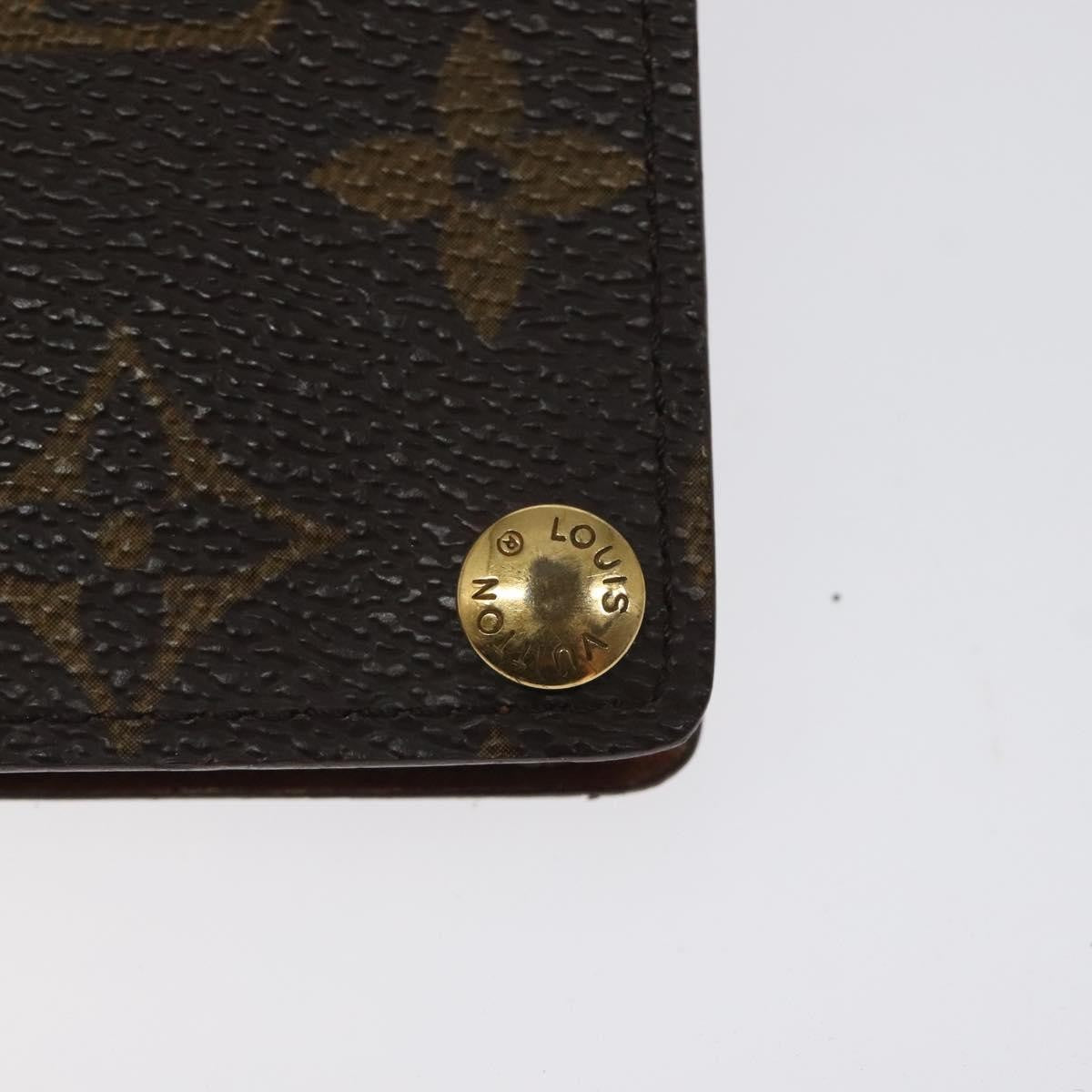 Louis Vuitton Porte Cartes Pression Card Case Monogram Canvas, BROWN, CANVAS, Card Holders