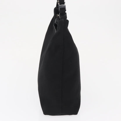 Salvatore Ferragamo Vala Shoulder Bag Nylon, BLACK, NYLON, Shoulder bag